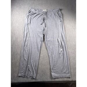 Tommy Bahama Lounge Pants Women's XL Relaxed Pockets Drawstring Gray Logo Wide L